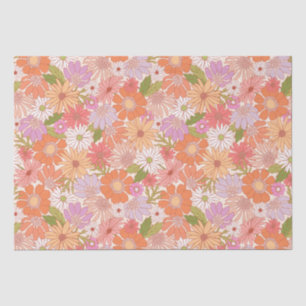 Retro Daisy Garden  Tissue Paper