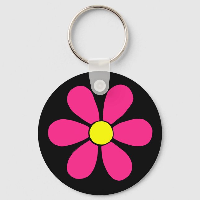 Retro Daisy Keychain (Front)