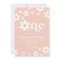 Retro Daisy One Floral 1st Birthday Invitation