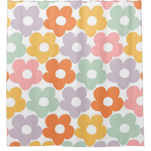 Retro Daisy Pattern Dream #1 #decor #art Shower Curtain