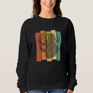 Retro Dalmatian Pet - Dog Breed Vintage Moon Phase Sweatshirt