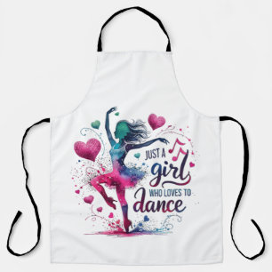 Retro Dance Just A Girl Who Loves to Dance Apron
