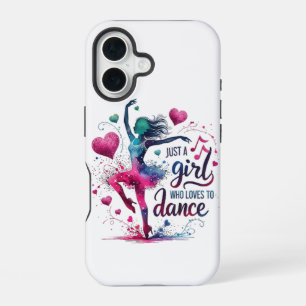 Retro Dance Just A Girl Who Loves to Dance iPhone 16 Case
