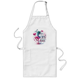 Retro Dance Just A Girl Who Loves to Dance Long Apron