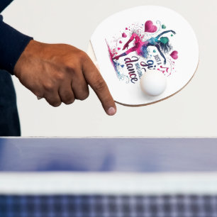 Retro Dance Just A Girl Who Loves to Dance Ping Pong Paddle