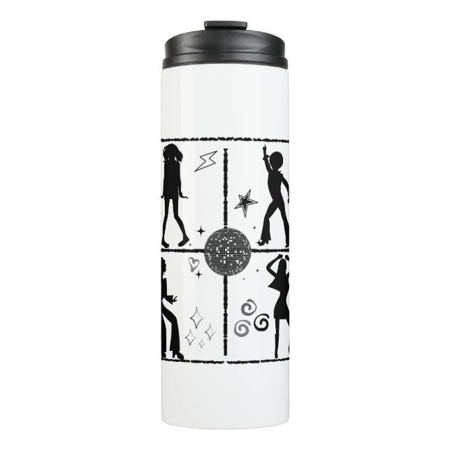Retro Dance Wall.w Thermal Tumbler (Front)