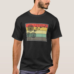 Retro Dandelion Poultry Farm Animal Farmer Bird Ch T-Shirt