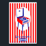 Retro Dansette record player Pop Art poster<br><div class="desc">Retro record player Pop Art poster</div>