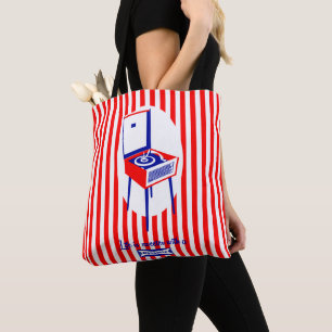Retro Dansette record player Tote Bag