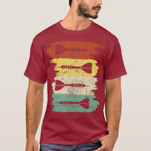 Retro Dart Fan Darts Player Throw Matching Team T-Shirt