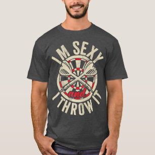 Retro Dartboard Dartboard 180 for Men Dart Players T-Shirt