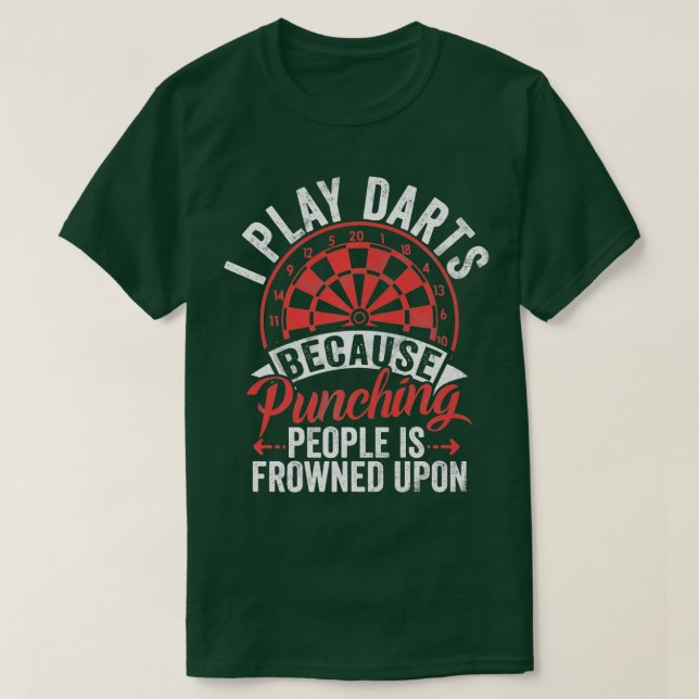 Retro Dartboard Dartboard 180 for Men Dart Players T-Shirt (Design Front)