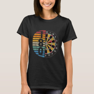 Retro Dartboard Dartboard 180 for Men Dart Players T-Shirt