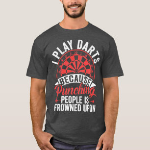 Retro Dartboard Dartboard 180 for Men Dart Players T-Shirt