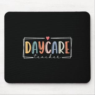 Retro Daycare Provider Teacher Back To School Mouse Pad