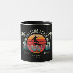 Retro Daytona Beach Surfing  Mug