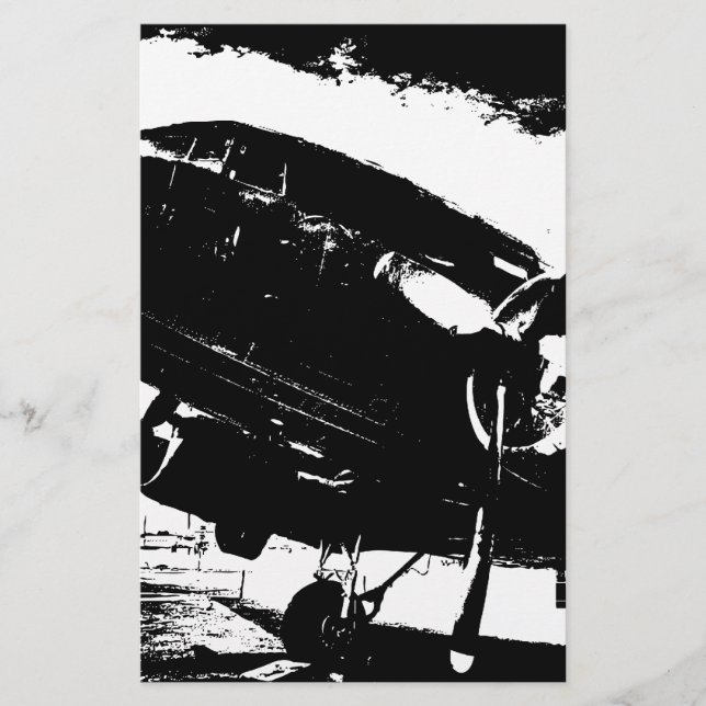 Retro DC3 Aeroplane Prop Plane Aviation Jet Design (Front)