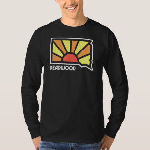 Retro Deadwood South Dakota Sunset Adventure T-Shirt