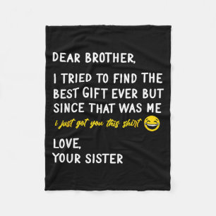 Retro Dear Brother I Tried To Find The  Fleece Blanket