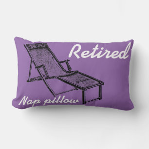 Retro Deckchair Retired Nap Lumbar Pillow