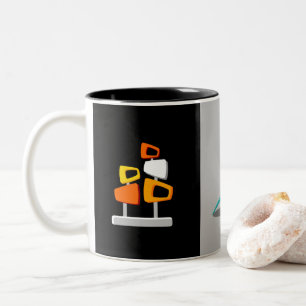 Retro Decor Two-Tone Coffee Mug