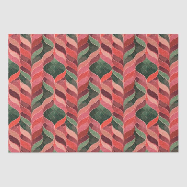 Retro decorative 70s 60s style tissue paper (Front)