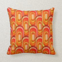 Retro decorative pillow 70s 60s style