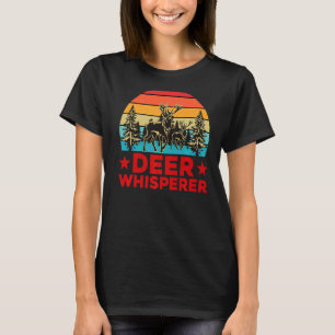 Retro Deer Whisperer Hunting Deer Hunters T-Shirt