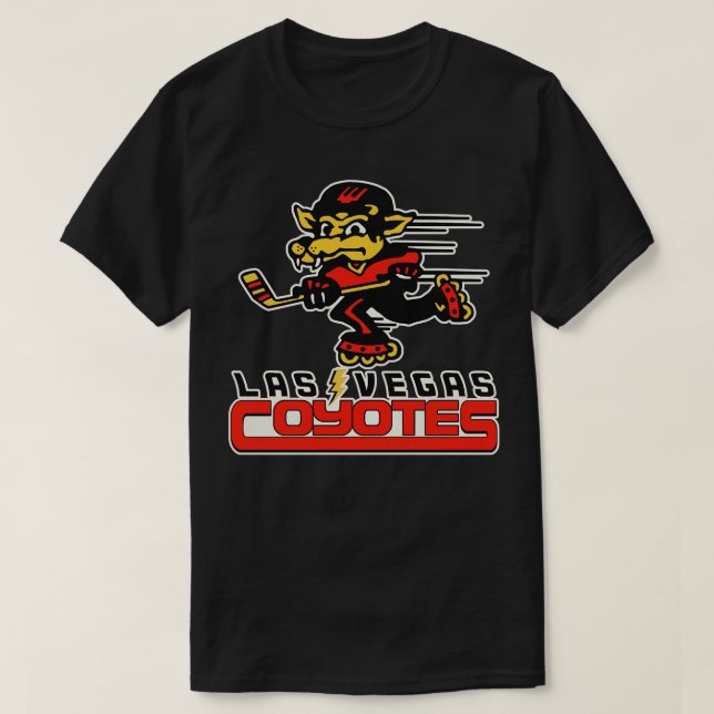 Retro Defunct Las Vegas Coyotes Roller Hockey T-Shirt (Design Front)