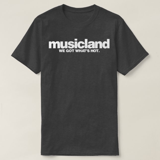 Retro Defunct Musicland Record Store T-Shirt (Design Front)
