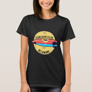 Retro Delaware Delaware Seashore State Park Beach T-Shirt