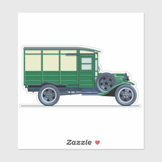 Retro delivery truck  (Sheet)