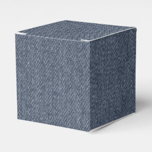 Retro Denim Texture Favour Box