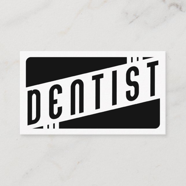 retro dentist appointment reminders card (Front)