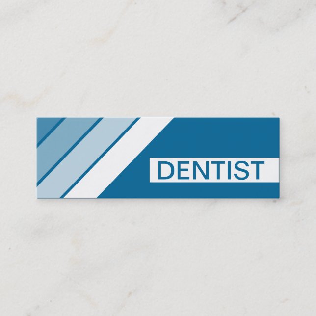 retro DENTIST Mini Business Card (Front)