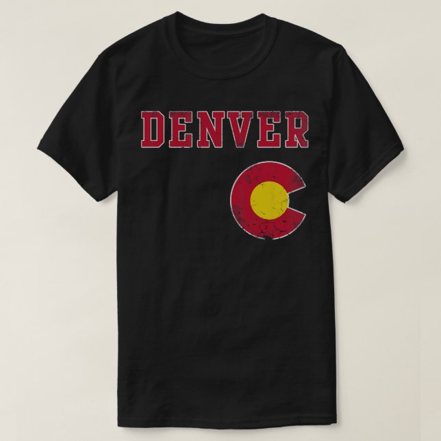 Retro Denver Colorado Home Love T-Shirt (Design Front)