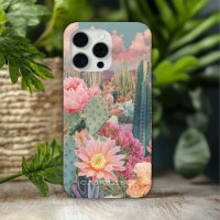 Retro Desert Cactus Floral Personalised Name