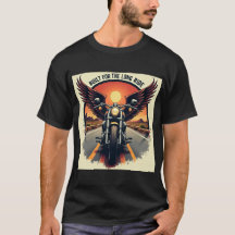 Retro Desert Highway Motorcycle Brotherhood Biker