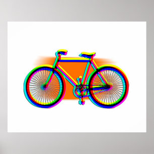 Retro Design Bike customised Poster