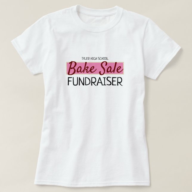 Retro Design, Charity Bake Sale Event T-Shirt (Design Front)
