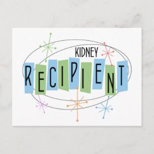Retro design Kidney Transplant Recipient Postcard