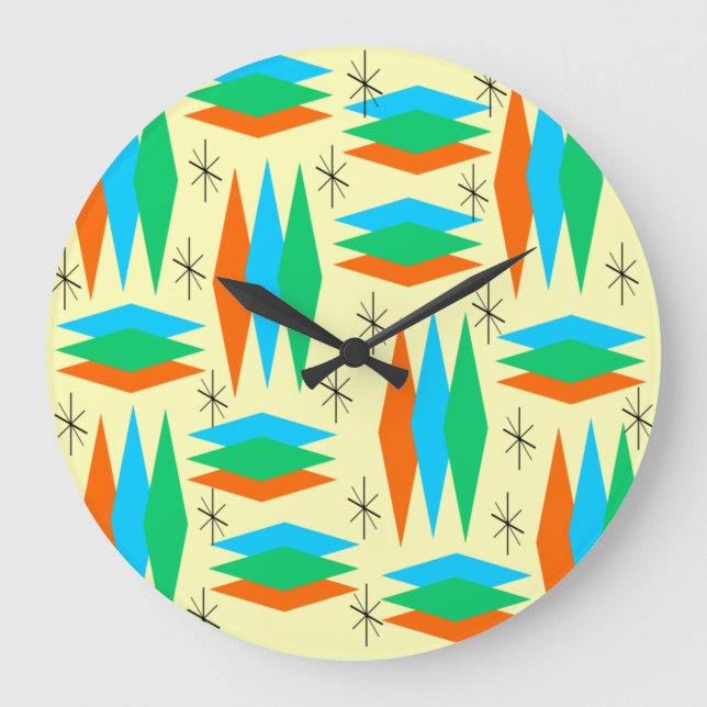 Retro Design  Large Clock (Front)