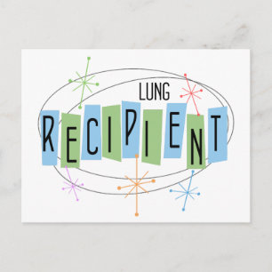Retro design Lung Transplant Recipient Postcard