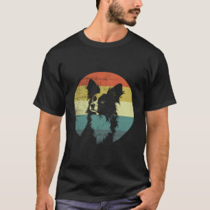 Retro Design Papillon Dog T-Shirt