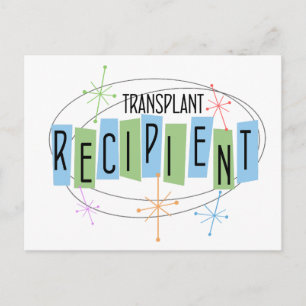 Retro design Transplant Recipient Postcard