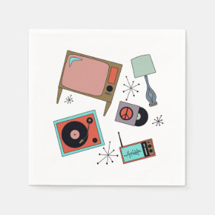 Retro designs napkin