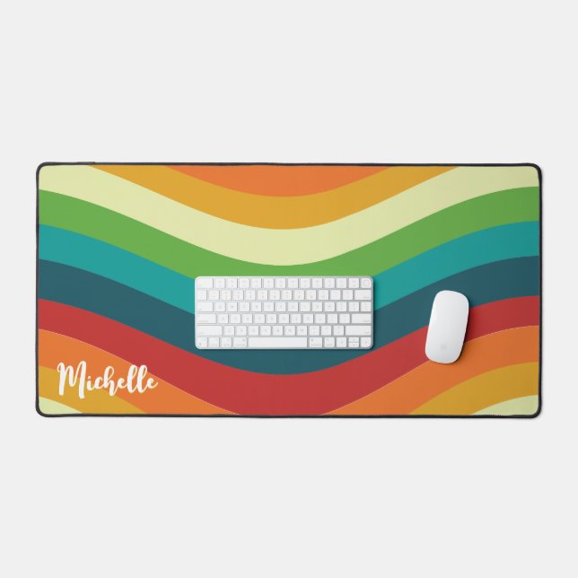Retro Desk Mat (Keyboard & Mouse)