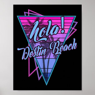 Retro Destin - Hola Destin Beach Florida Vintage  Poster
