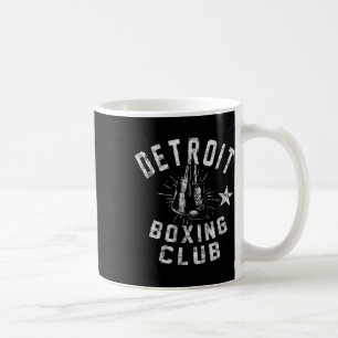 Retro Detroit Boxing Club - Vintage Distressed Box Coffee Mug
