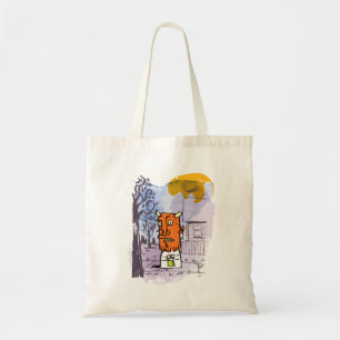 Retro Devil Trick or Treater  Tote Bag